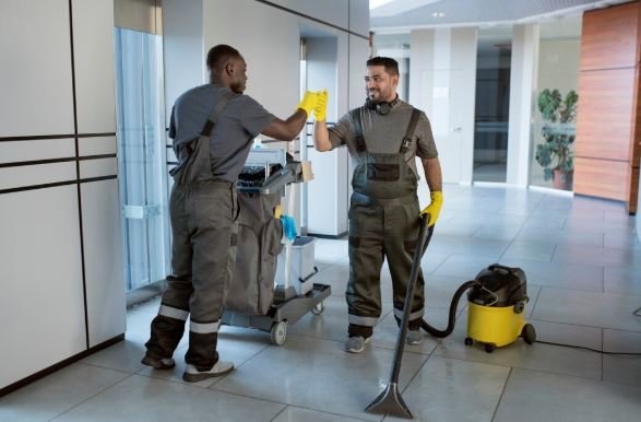 professional cleaning construction